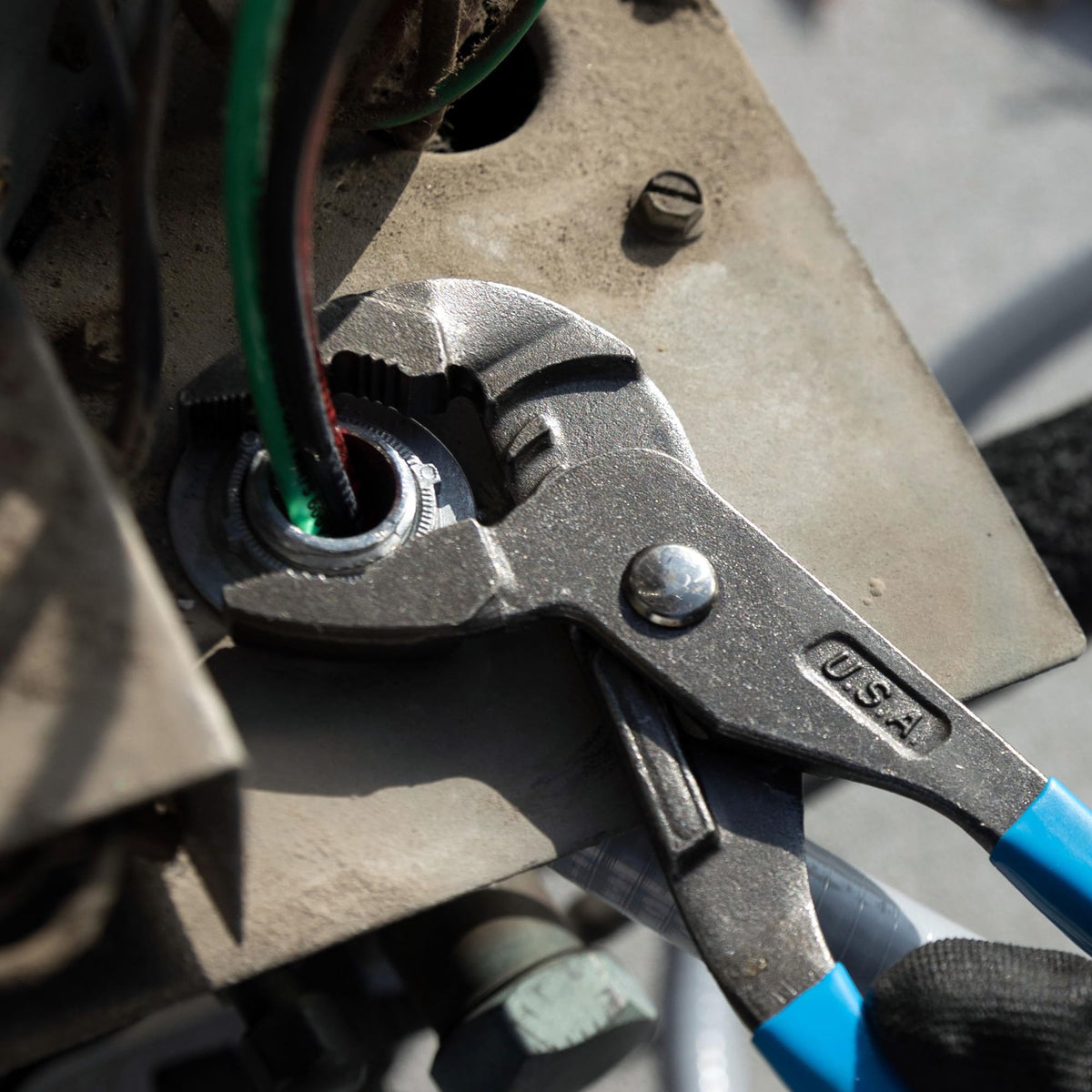 Channellock GLS-3 PermaLock fastener close-up
