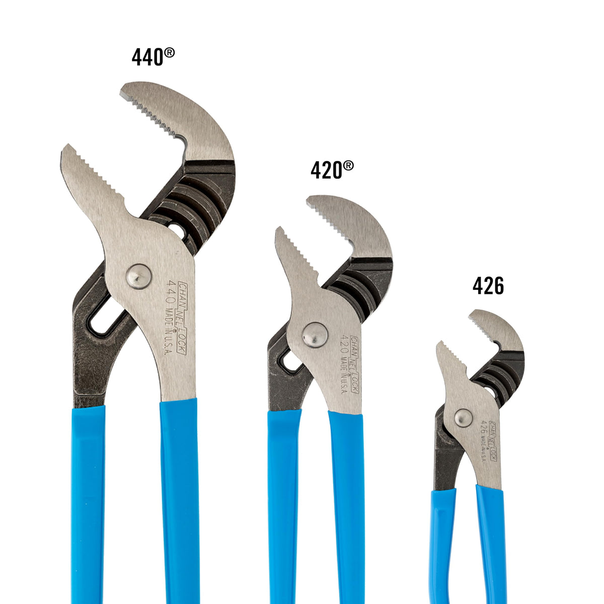 Channellock GS-3 12-inch pliers provide strong leverage for large jobs.