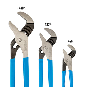 Channellock GS-3 12-inch pliers provide strong leverage for large jobs.