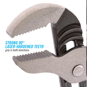 Channellock GS-3 laser-hardened teeth ensure a secure grip.