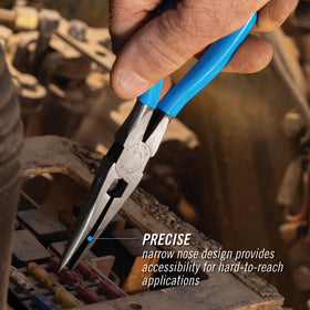Channellock knife-and-anvil edge ensures smooth mating and longer edge life