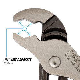 Channellock laser-hardened teeth deliver strong grip and longer tool life