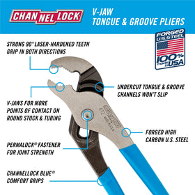 Channellock Permalock fastener eliminates nut and bolt failure for durable joints