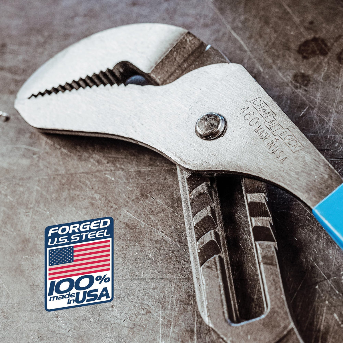 Reinforcing edge reduces stress and cracking on heavy tasks.