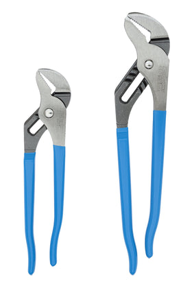 Channellock TG-1-2 9.5-inch tongue and groove pliers with blue comfort grips for solid leverage