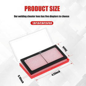 Chapou magnification welding lens 1.5 diopter enhances molten pool detail