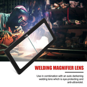 Chapou magnification welding lens 2.5 diopter improves arc clarity