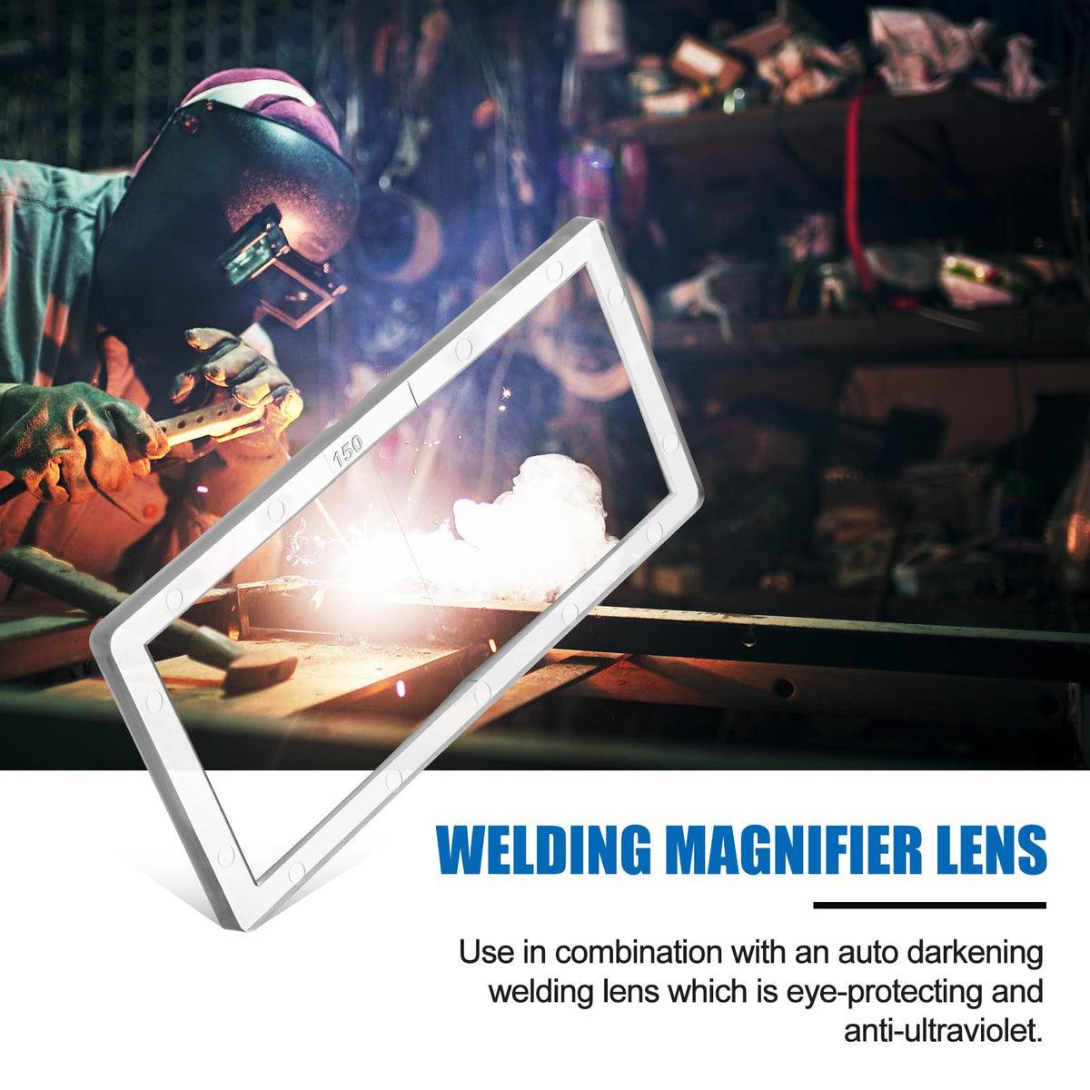 Chapou welding lens 2.5 diopter offers mid-range magnification for versatile tasks.