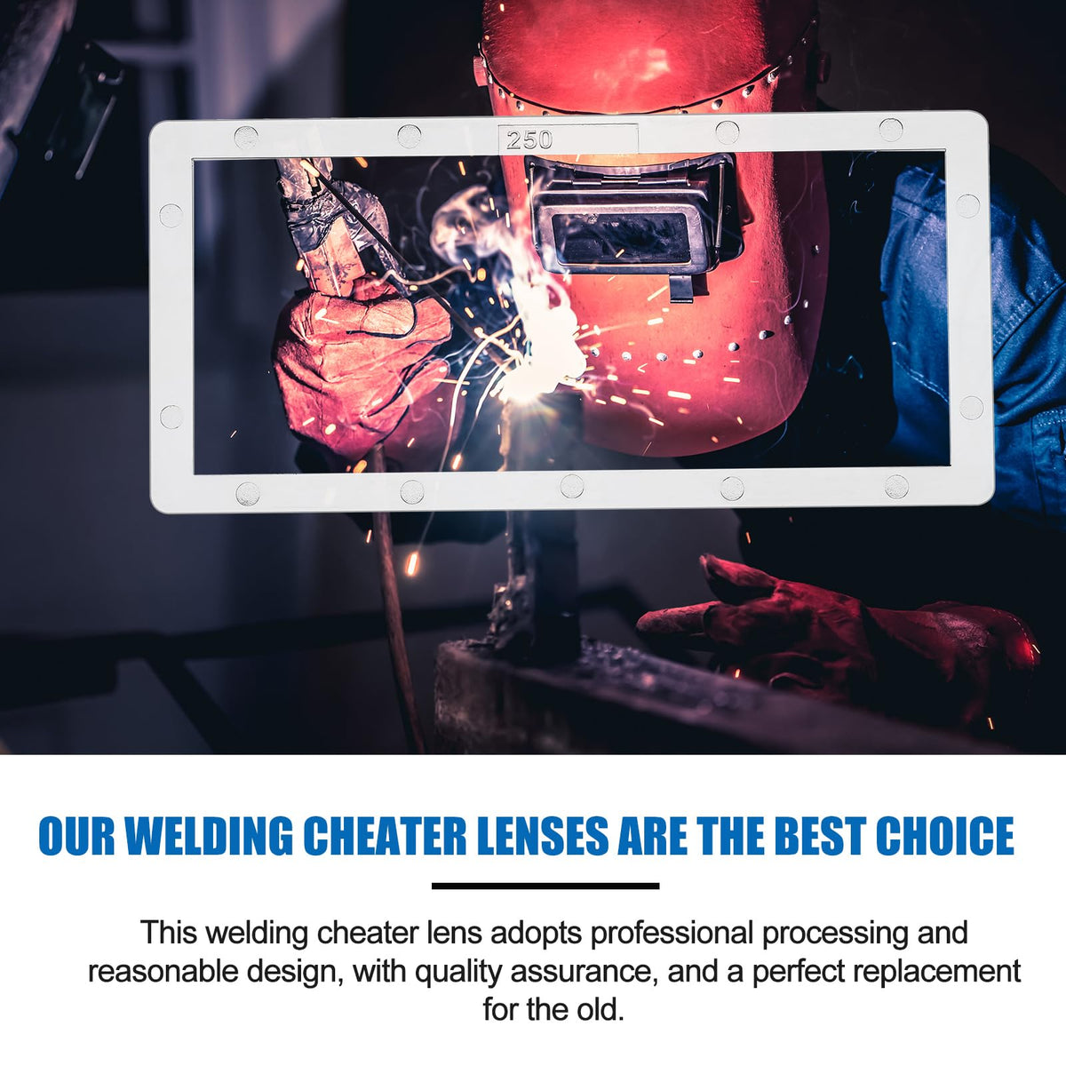 Chapou welding lens 3.0 diopter provides strong magnification for challenging welds.