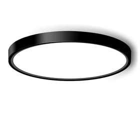 CHARYJOD LED flush mount 9in front view provides ample daylight brightness for bedrooms.