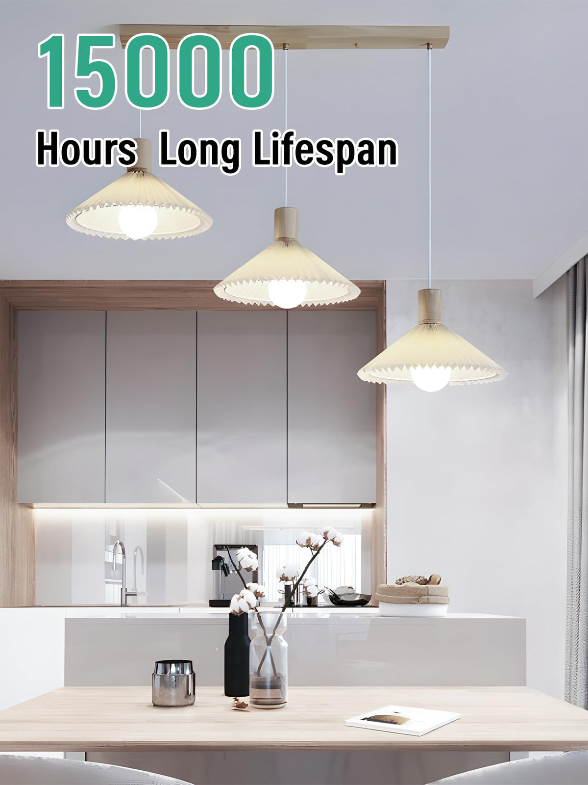 CHARKEE long-lasting up to 15,000 hours reduces replacements.