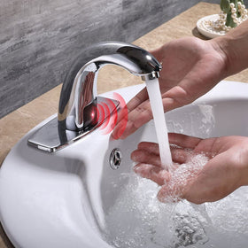 Charmingwater hole cover plate provides a clean, seamless sink look.
