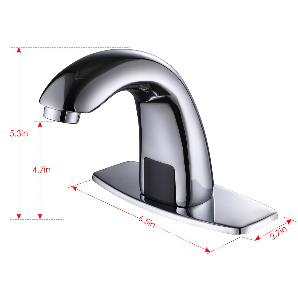 Charmingwater stainless-brass construction combines durability with a polished chrome look.
