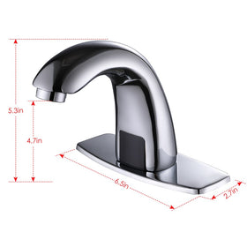 Charmingwater stainless-brass construction combines durability with a polished chrome look.