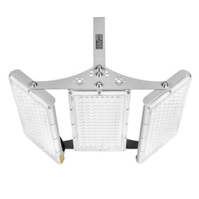 CHARON 300W flood light installed in garage for clear, safe entry