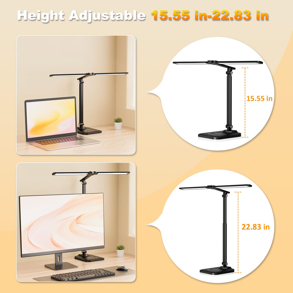CHARYJOD lamp includes a 45-minute auto-off timer for quiet evenings.
