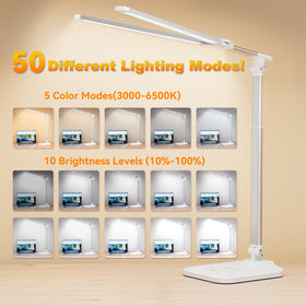 CHARYJOD eye-caring LEDs delivering soft, flicker-free light for longer study sessions