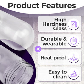 ChaseRoad L10-X007 durable shatter-proof glass provides lasting bulb protection.