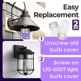 ChaseRoad L10-X007 high transparency cover delivers bright, true-color lighting.