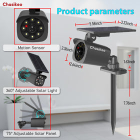 Chasikeo motion sensor captures movement up to 30 feet for responsive lighting.