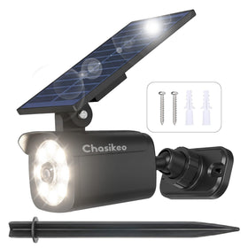 Chasikeo Solar Motion Light Outdoor main unit providing bright, efficient security lighting.
