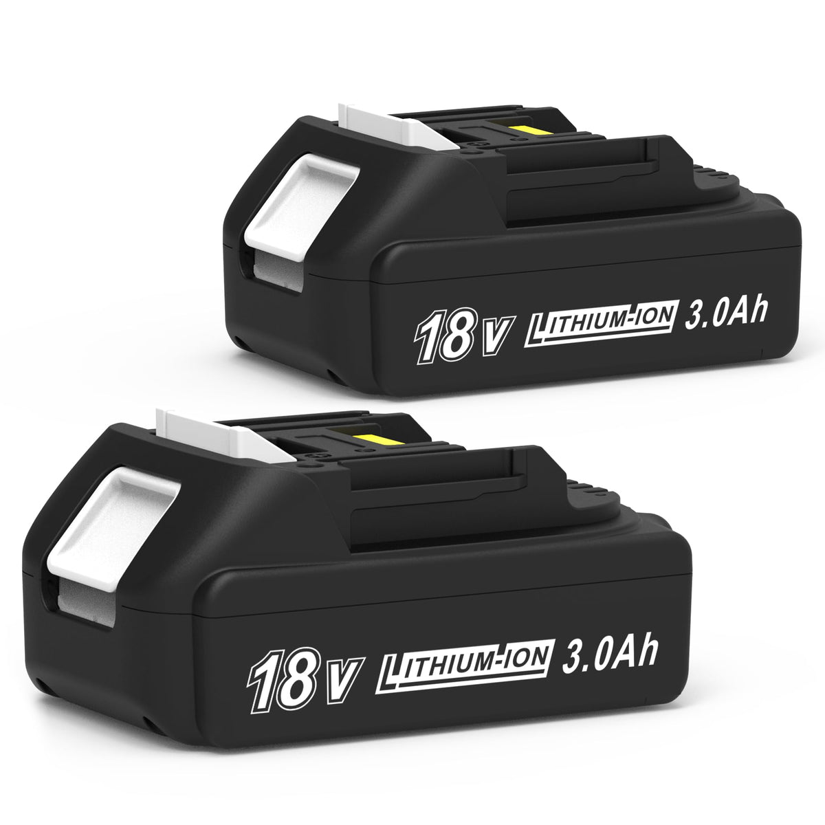 CHAUNVEN 3000mAh 18V battery close-up showing compact Li‑ion power for Makita tools.