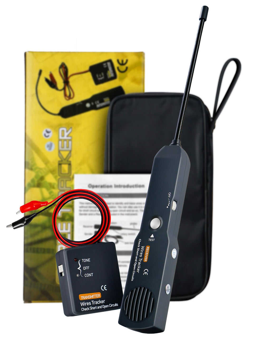 Chazcool EM415PRO emitter and receiver LEDs for quick short/open detection.