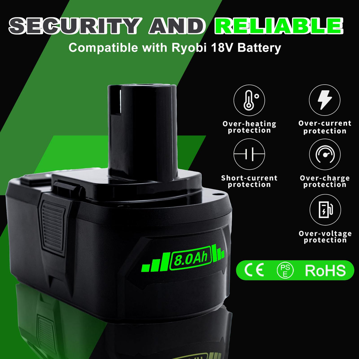 Cheerlark P108 battery with LED indicator showing charge level