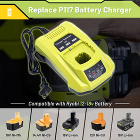 Cheerlark Ryobi 18V ONE+ charger dock for reliable recharging.