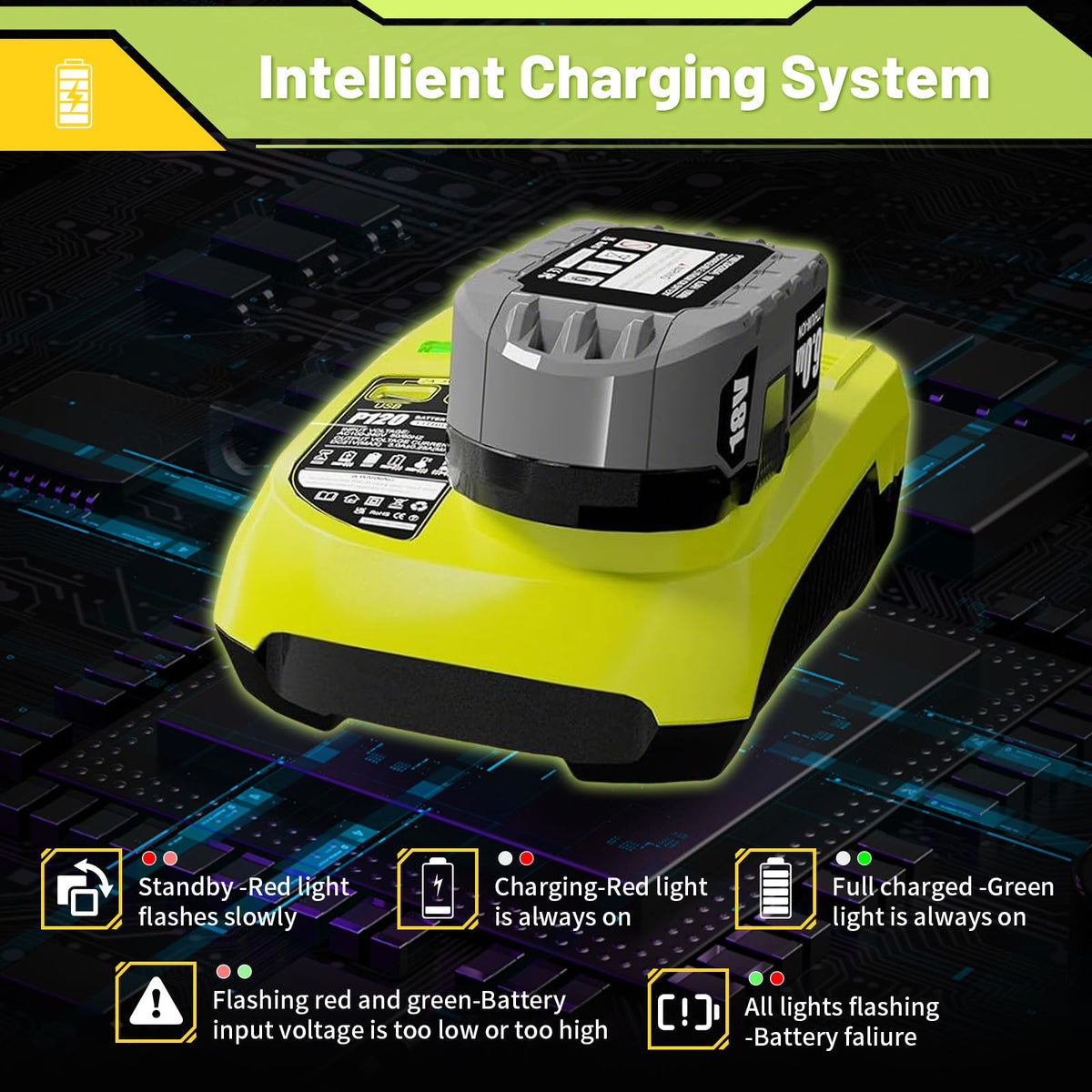 Cheerlark Ryobi 18V ONE+ tools compatibility for broad tool support.