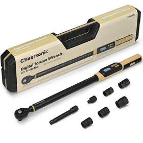 CHEERSONIC Digital Torque Wrench with LCD readout for precise measurements.