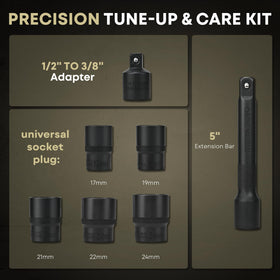 CHEERSONIC torque wrench set includes sockets and extension bar for versatility.