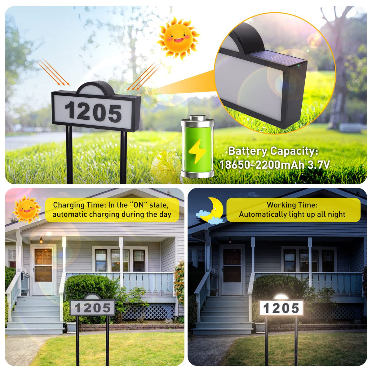 CHEGIF sign with extension pole option for grass or ground placement