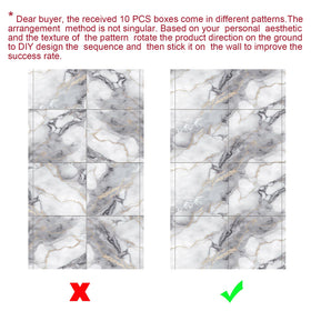 Chejiaye marble-look accent walls suit bathrooms and kitchens with modern flair