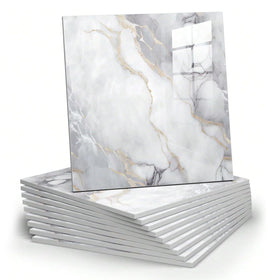 Chejiaye marble peel-stick backsplash for kitchen adds stylish, easy-to-clean surface