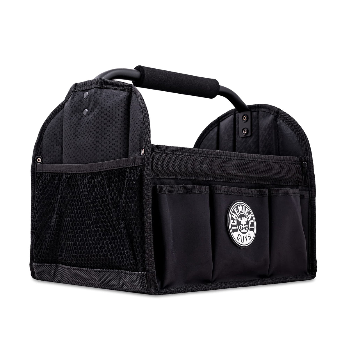 Chemical Guys Quick Load collapsible caddy holds bottles for easy car care setups