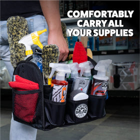 Chemical Guys trunk-friendly organizer folds away when not in use but stays ready
