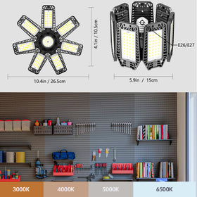 CHENGCHILIT LED garage light easy installation using E26/E27 sockets