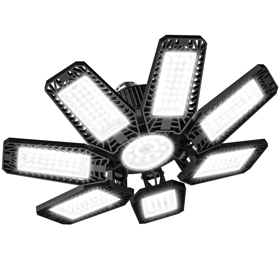 CHENGCHILIT LED garage light seven-panel design delivering wide workshop coverage.