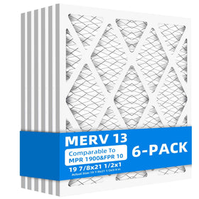 Chenzhit six-pack pleated air filters for easy replacement.