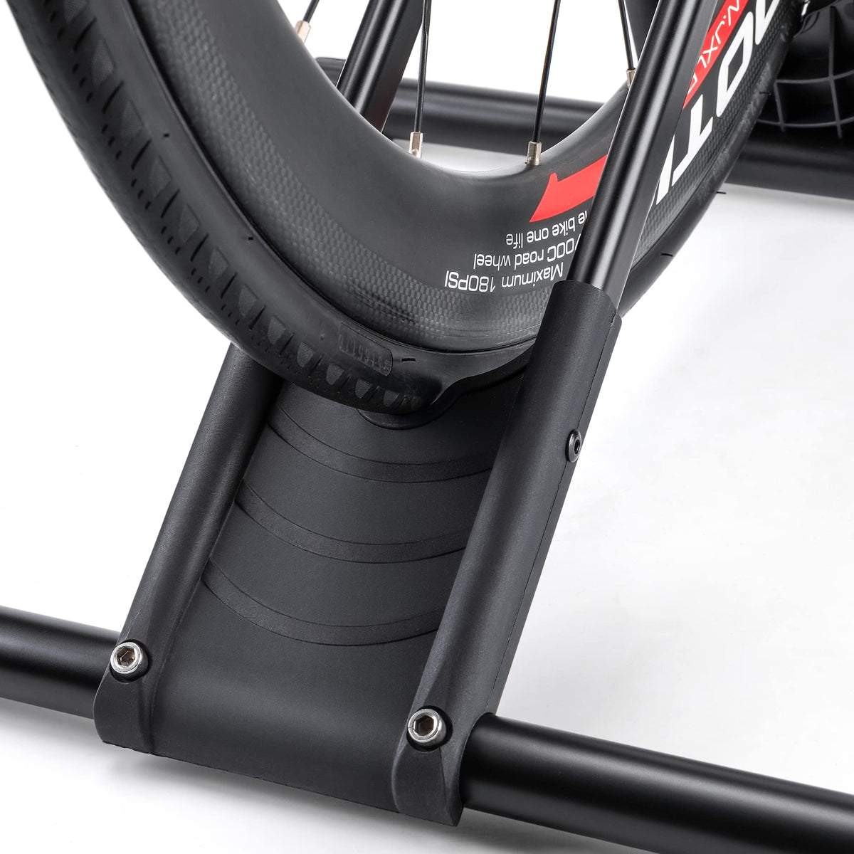 CHEPARK Bike Floor Stand in a garage setup for organized space.