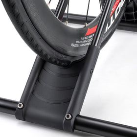 CHEPARK Bike Floor Stand in a garage setup for organized space.