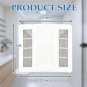 Broan-Nutone compatible grille with Cheuyeehui lens for precise fit