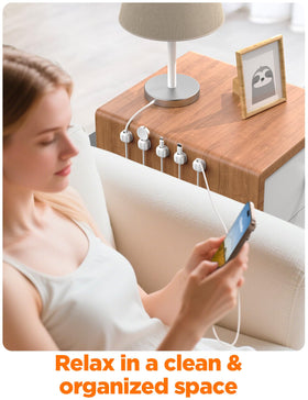 Chfeila car dashboard cord clip keeps cables organized during travel