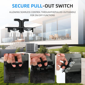 CHGAOY non-fused metal box designed for rugged outdoor use.