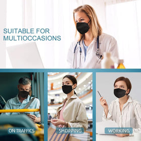 CHGD KN95 mask black 60-piece pack suitable for households