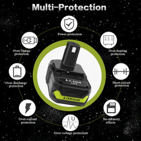 Chgdkjy durable Ryobi 18V battery with easy snap installation
