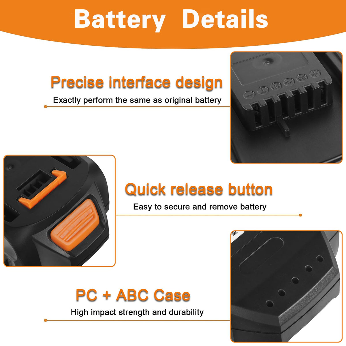 Chgdkjy 2A charger for quick, portable 20V charging