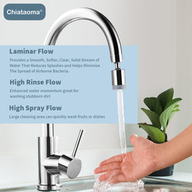 CHIATAOMA solid brass body resists rust while maintaining steady water pressure