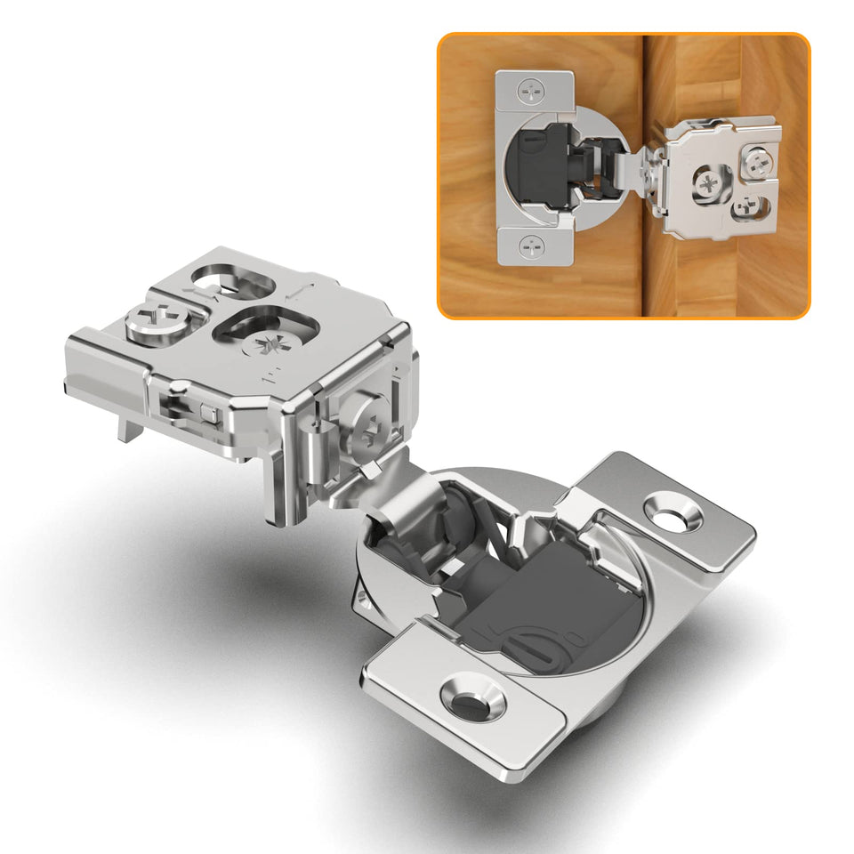 Chibery 10-pack overlay hinges with soft close for smooth cabinetry